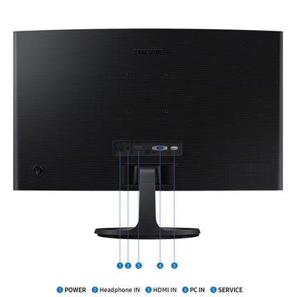 Samsung S3 Essential (D362) 24" Full-HD, VA Curved Monitor, 100Hz, 4MS (GTG)