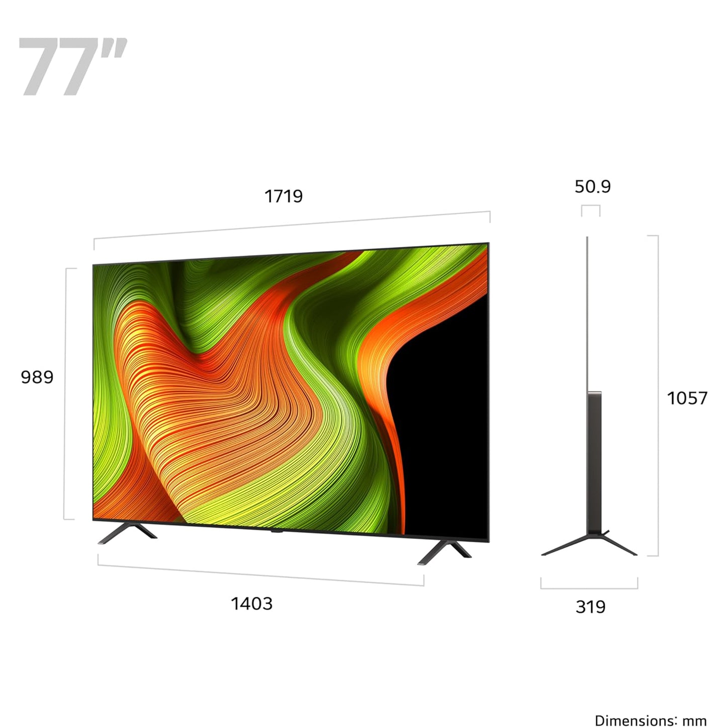 LG OLED77B56LA 77-Inch OLED AI 4K UHD Smart TV