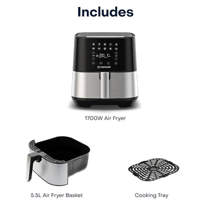 NUTRICOOK RAPID AIR FRYER 2.0 5.5L SS (NC-AF205k)