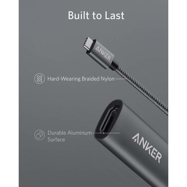 Anker USB-C To HDMI Cable, Gray, A8312HA1