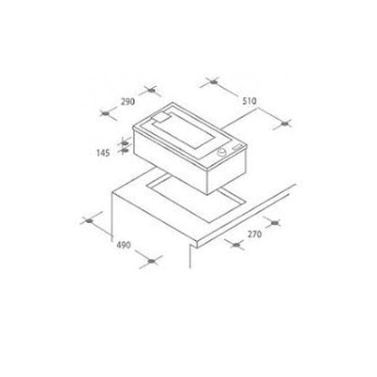 CANDY Built In Deep Fryer Hob 30 cm - Stainless Steel (CDF30/1X)