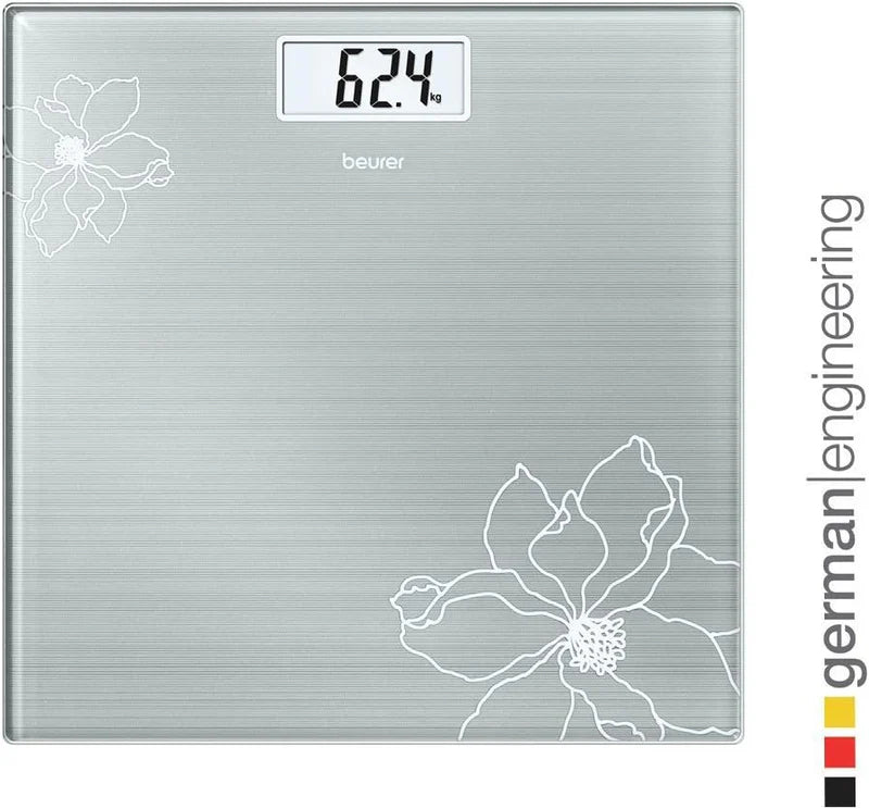 Beurer GS 10 Scale High Accuracy with Elegant Glass Design - Gray