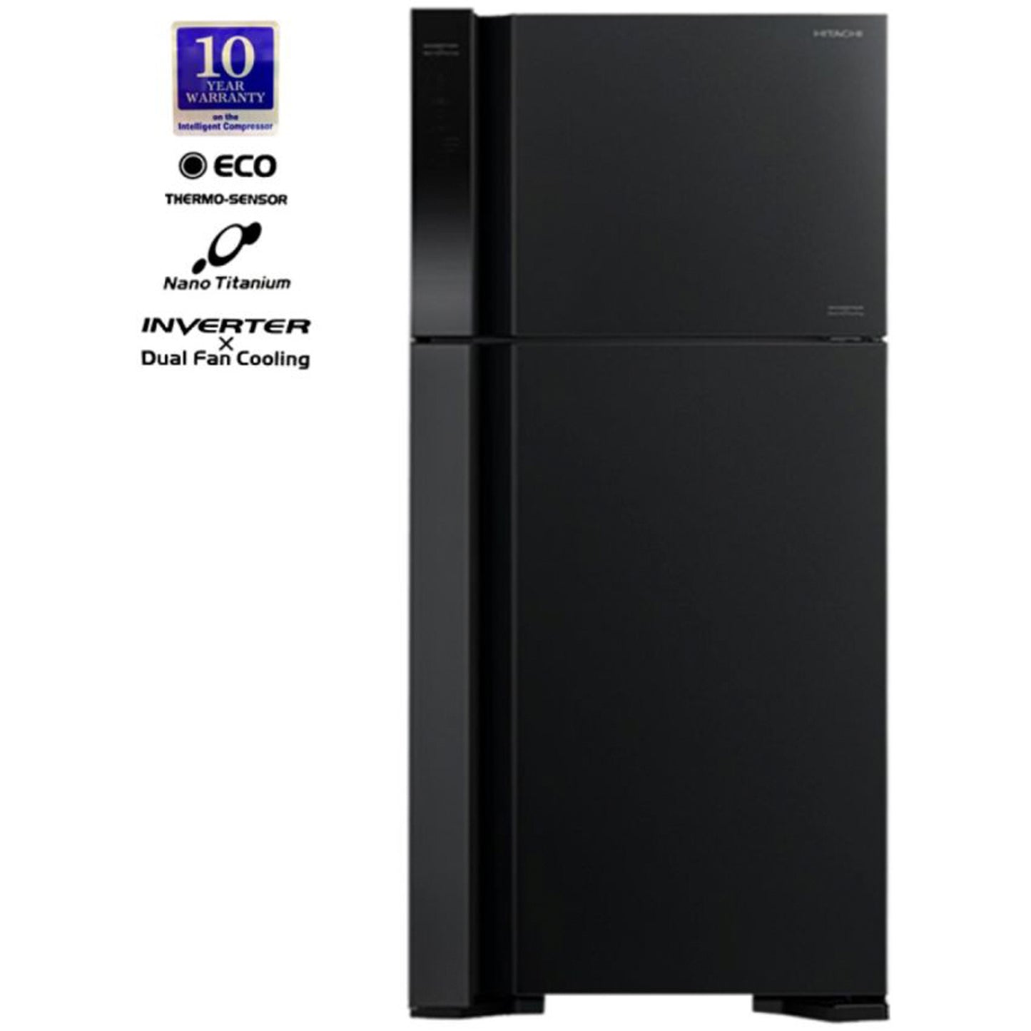 Hitachi refrigerator black (HRTN8565DF-BBK)