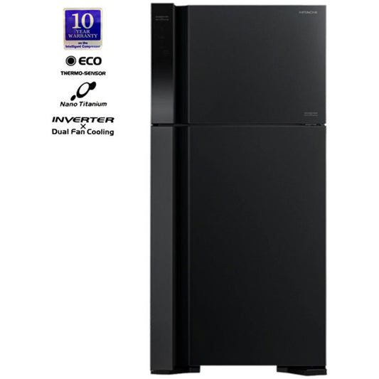 Hitachi refrigerator black (HRTN8565DF-BBK)