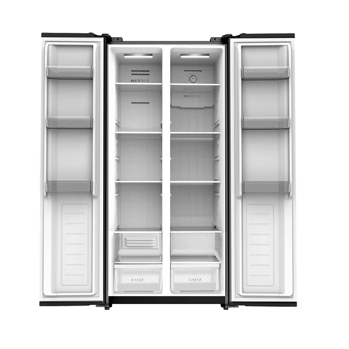 Skyworth 473L Side-by-Side Refrigerator No Frost A++ Inox (SBS-501WP)