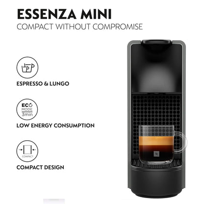 Nespresso Essenza Mini coffee machine by Nespresso, Grey