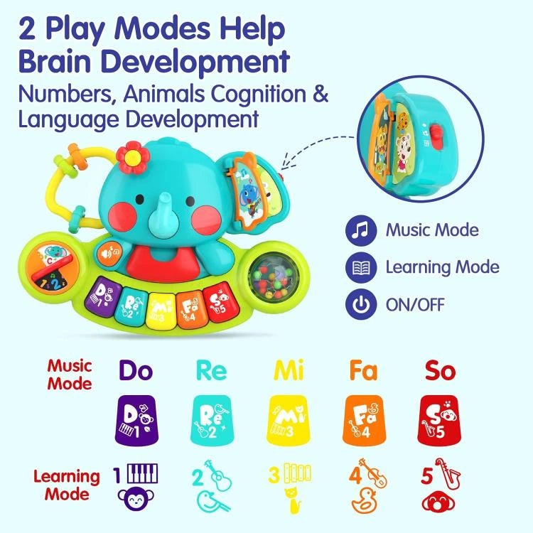 2-in-1 Musical Elephant