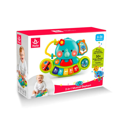 2-in-1 Musical Elephant