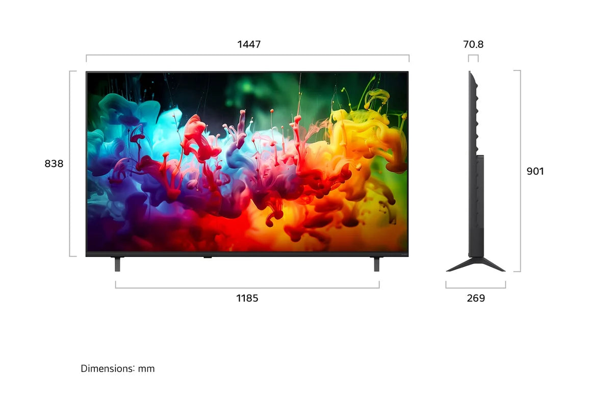 LG QNED Mini LED TV 65Inch, Smart & 4K, AI Assistant, Magic Remote & AI Voice Control