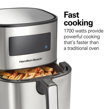 Hamilton Beach Digital Air Fryer with Nonstick Basket 5.6L, 1700 Watt (35075-ME)