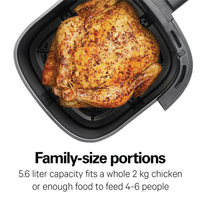 Hamilton Beach Digital Air Fryer with Nonstick Basket 5.6L, 1700 Watt (35075-ME)