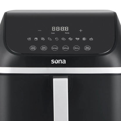 Sona Air Fryer 9 L With Cooking Divider in Drawer 10 Programs (SAF-9309)