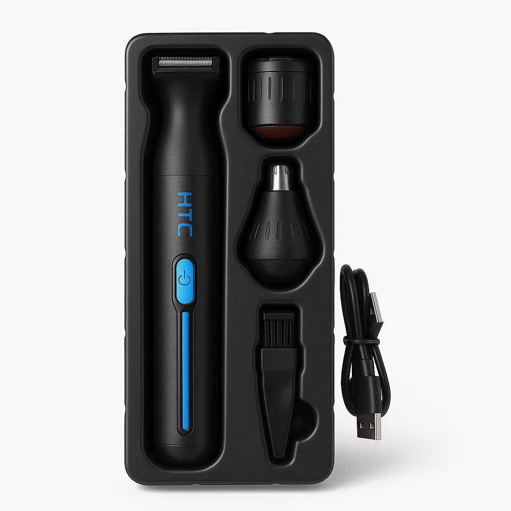 3-in-1 Men’s Grooming Kit Rechargeable – HTC AT-038 Trimmer