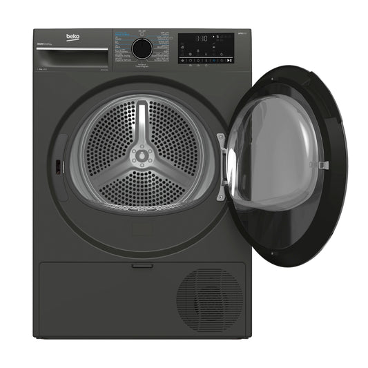 Beko Dryer 9 kg Inverter Heat Pump IronFinish Manhattan Gray A+++(-25%)