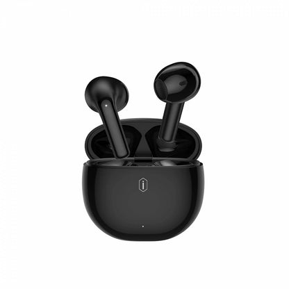 WiWU T31 ENC Half In Ear 4 Mic ENC TWS, Noise Reduction IPX4 Waterproof, 40H Battery Fast Charging - Black