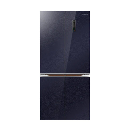 Skyworth 541L Side-by-Side Refrigerator No Frost A++ Black Glass (SBS-558WPGE)