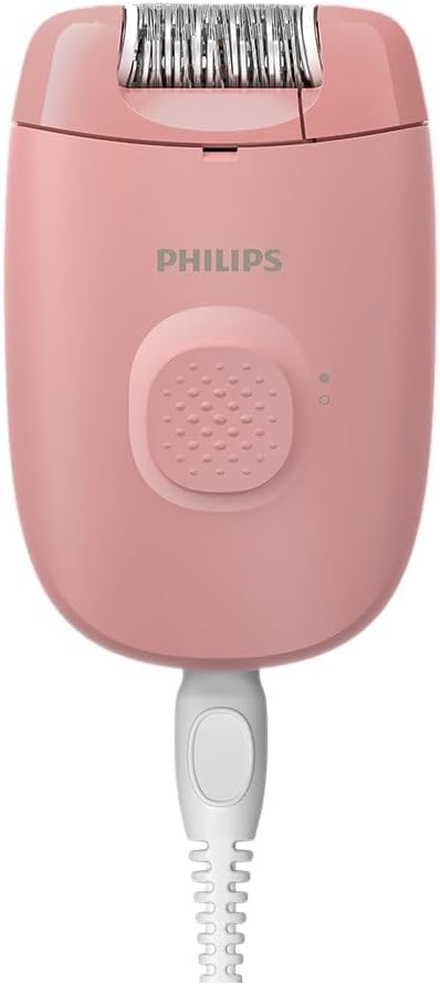 Philips Epilator Series 2000 Corded Compact Hair Removal, Washable Head, BRE229/00