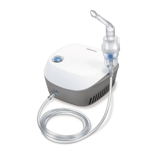 Beurer IH18 Nebuliser, Compressed Air Technology for Asthma, Bronchitis & Respiratory Therapy, Fine Mist Inhaler for Adults & Children, Easy to Use, Home-Friendly