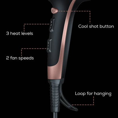 Beurer Hair Dryer HC 30 Compact and Powerful Hair Dryer for Daily Use