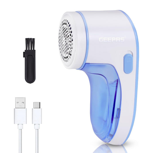 GEEPAS Lint Remover | Rechargeable Fabric Shaver for Clothes Wool Cotton Upholstery Pills  (GLR63068UK-BL)