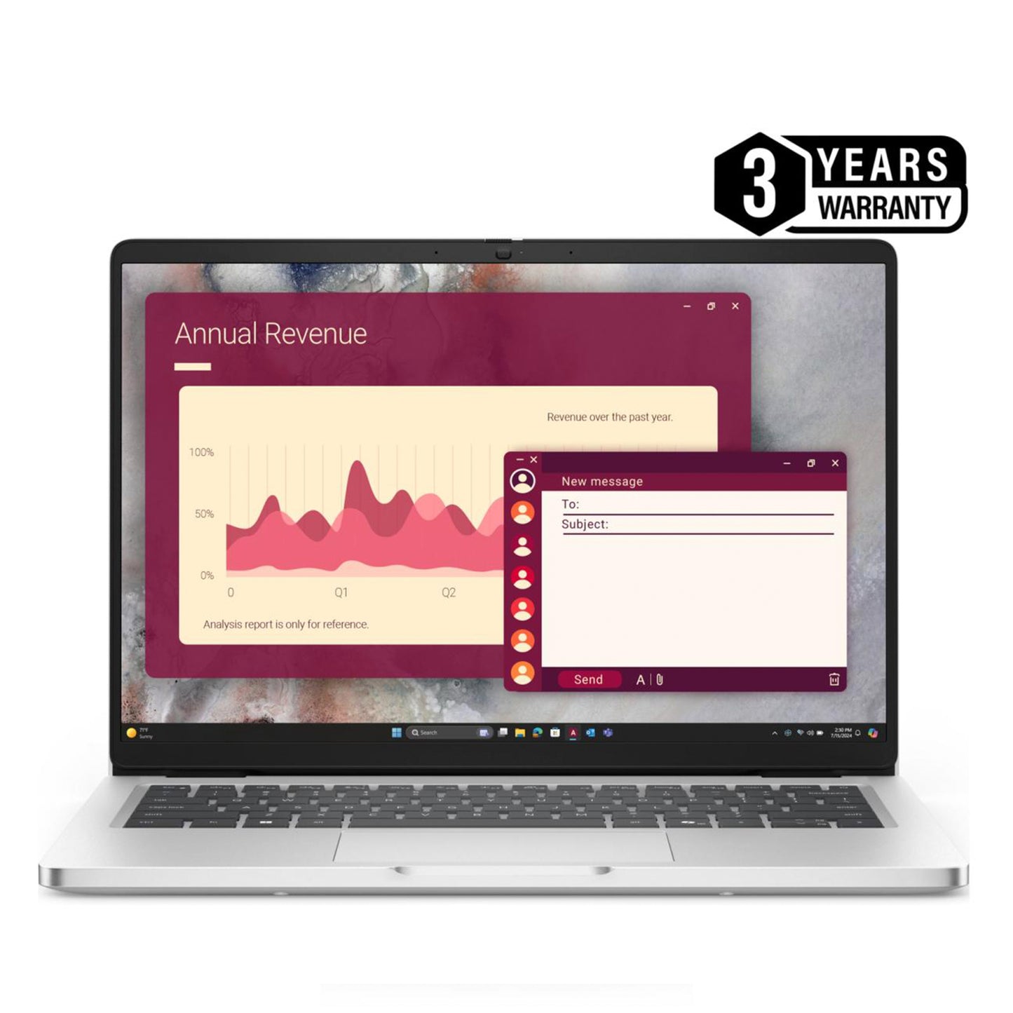 Dell Pro 14 Plus, Metallic Finish Laptop, 14" FHD+ IPS, Intel Core Ultra 5 processor 235U vPro,