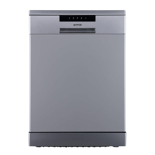 Gorenje GS643E10SME Freestanding Dishwasher – 14 Place Settings, 6 Programs, Half Load Function, Stainless Steel Tub, Silver Finish