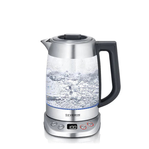 Severin Glass Electric Kettle for Water and Tea 1.7 Liters