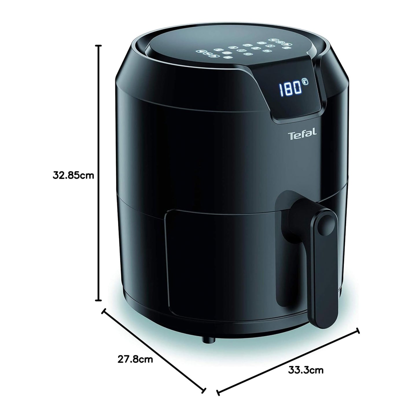 مقلاة تيفال الهوائية بريسيجن EY401840 - سعة 1.2 كجم - أسود TEEY401840