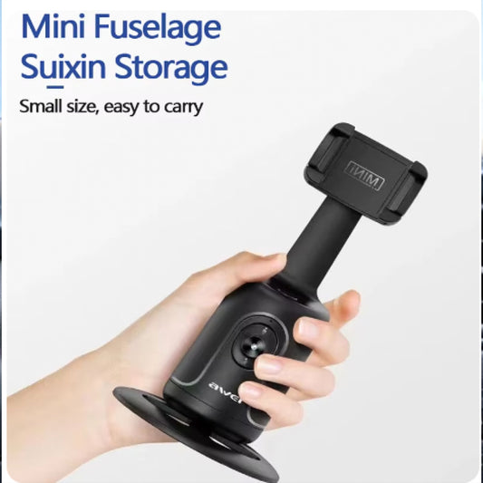Awei 360° Auto Tracking Face Phone Holder Smart Selfie Stick Shooting Gimbal Stabilizer For Vlog Tiktok Live Video Photography