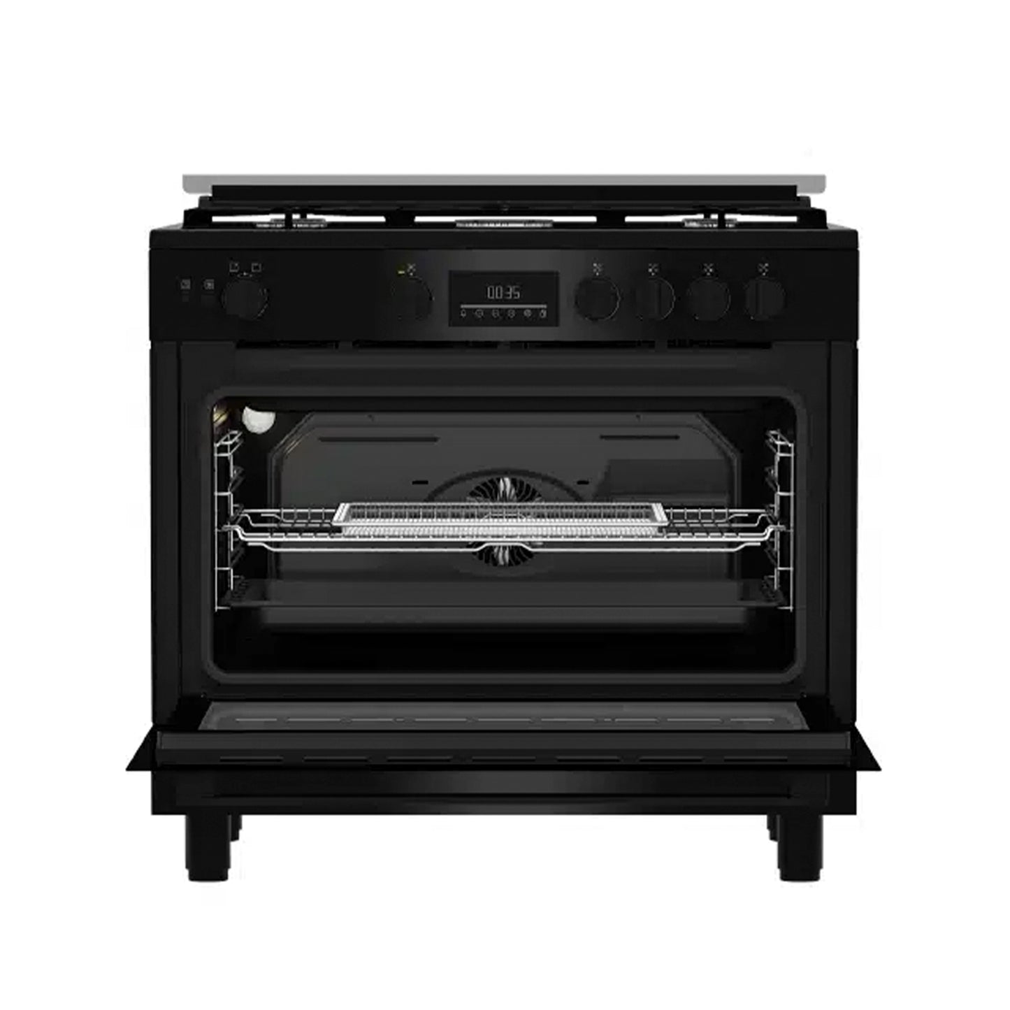 Beko Freestanding Cooker Fan-assisted, Cooling Fan, Gas, 90 cm (BGGR11225GBX)
