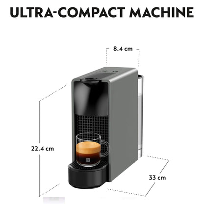 Nespresso Essenza Mini coffee machine by Nespresso, Grey