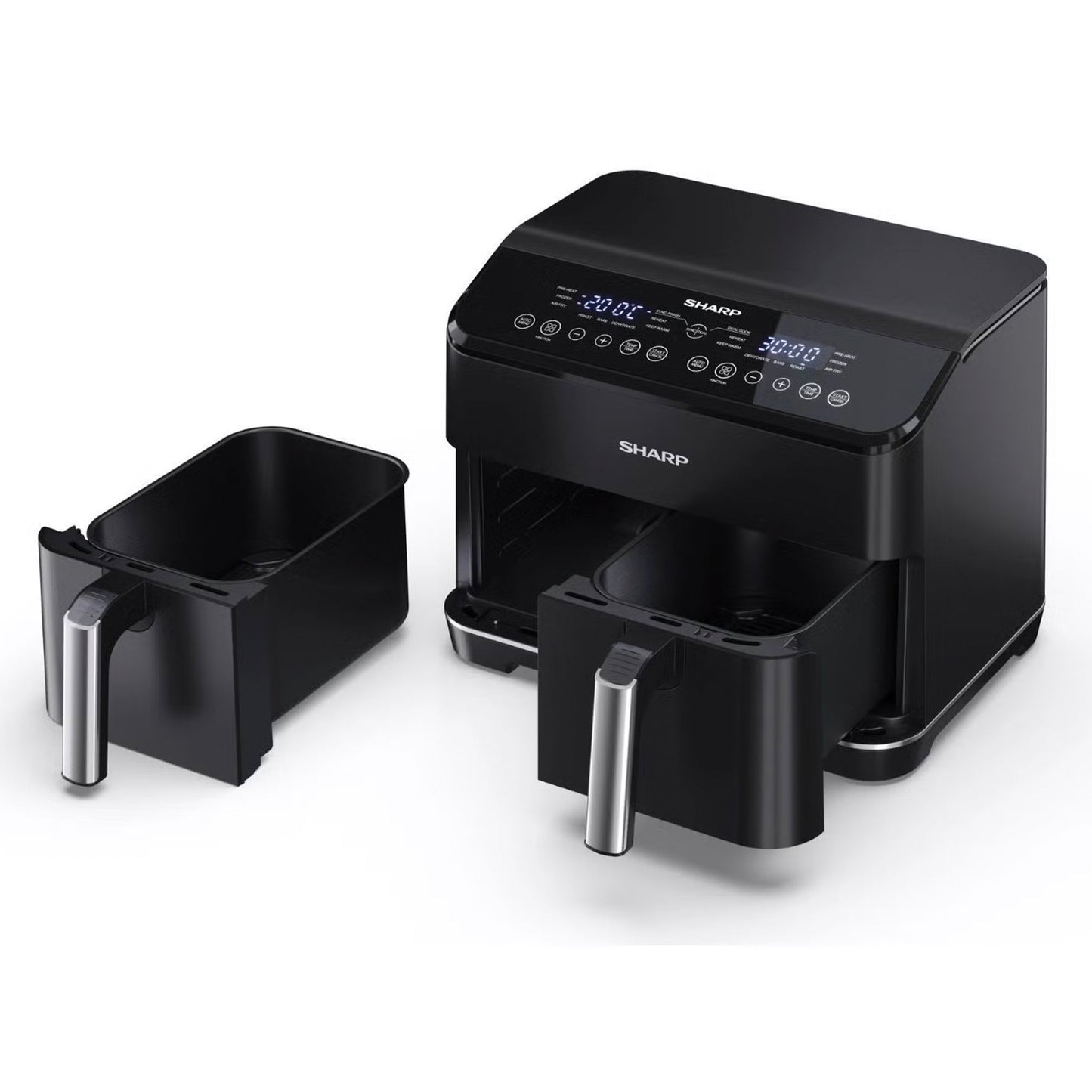 Sharp Air Fryer 8 Liters 2 Drawers (KF-DF80RT-K3)