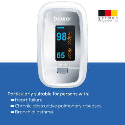 Beurer PO 30 Pulse Oximeter for Oxygen & Heart Rate Monitoring
