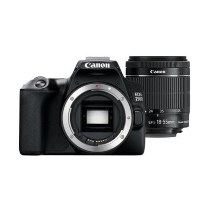 Canon EOS 250D + EF-S 18-55mm f/3.5-5.6 III SLR Camera Kit 24.1 MP CMOS 6000 x 4000 pixels Black (3454C003AA)