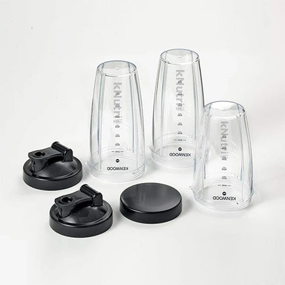 Kenwood Nutri Smoothie Blender BSP70.180SI KNUTRI - 600W Blending Power - 600ml To-Go Bottle - Silver