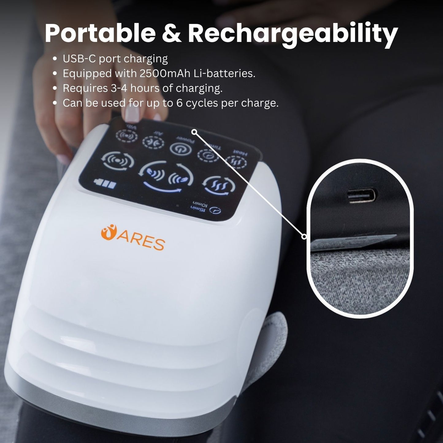 ARES uKnee Full Knee Massager