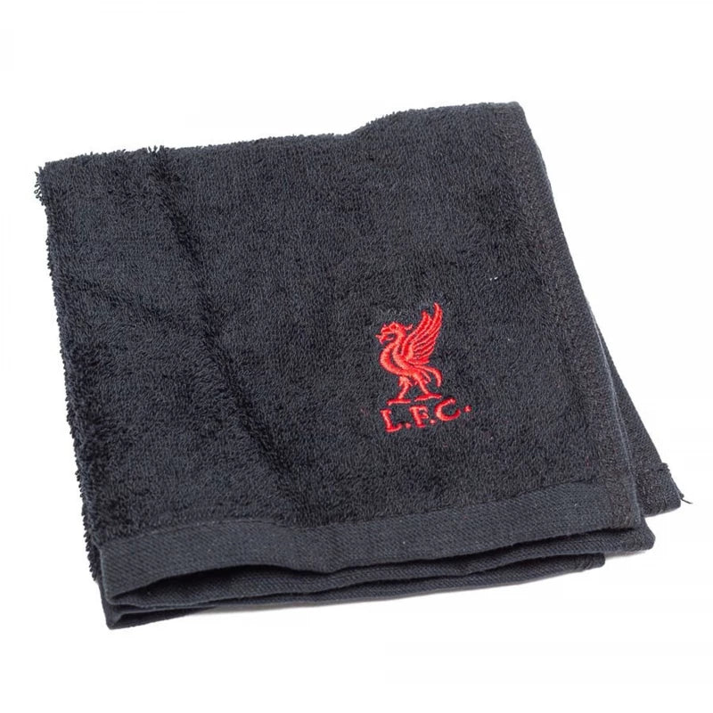 Liverpool FC Official Gym Toiletry Kit for Men Black 9 Piece Essentials Set Featuring Shampoo, Shower Gel, Deodorant, and More with Convenient Travel Sizes and Club Crest Detailing