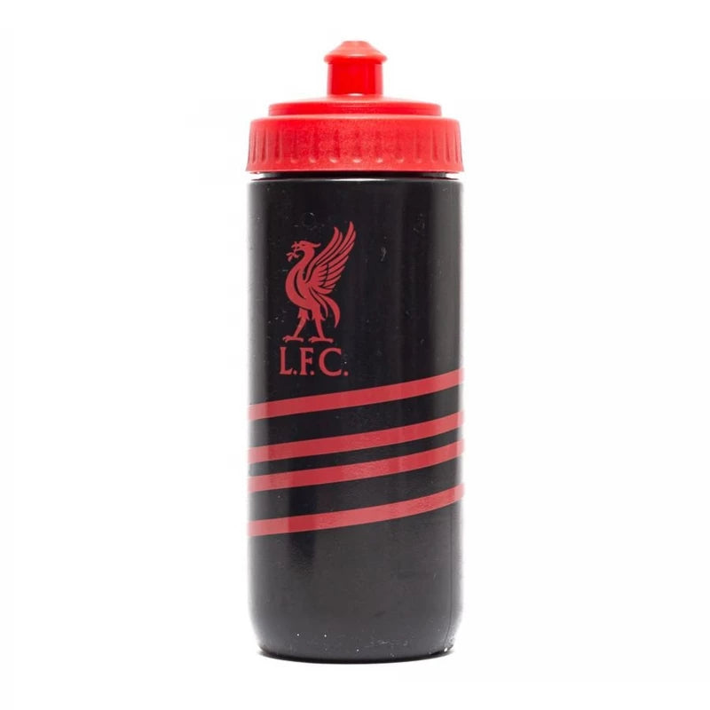 Liverpool FC Official Gym Toiletry Kit for Men Black 9 Piece Essentials Set Featuring Shampoo, Shower Gel, Deodorant, and More with Convenient Travel Sizes and Club Crest Detailing