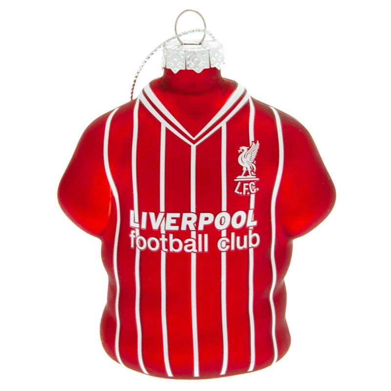 Liverpool FC Official 3-Pack Christmas Bauble Set featuring Shirt Decorations, 70mm Diameter, Festive Holiday Ornament Collection, Perfect for Liverpool Fans, Club Merchandise