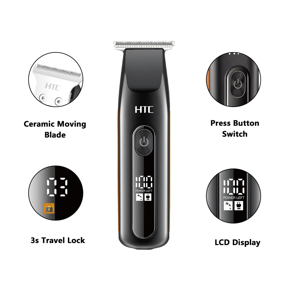 HTC AT-508 Digital Display Hair Trimmer Home Using