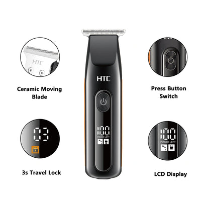 HTC AT-508 Digital Display Hair Trimmer Home Using