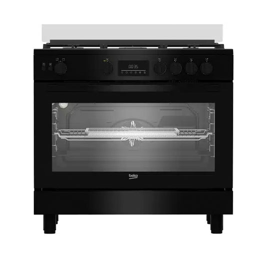 Beko Freestanding Cooker Fan-assisted, Cooling Fan, Gas, 90 cm (BGGR11225GBX)