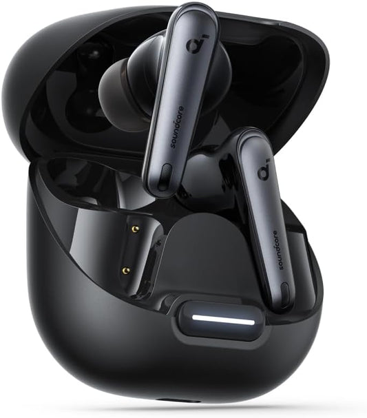 Soundcore by Anker Liberty 4 NC Wireless Earbuds, 98.5% Noise Reduction, Adaptive Noise Cancelling to Ears and Environment, Hi-Res Sound, 50H Battery, Wireless Charging, Bluetooth 5.3