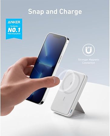 Anker 622 Magnetic Battery MagGo 5000mAh Portable Wireless Charger - White