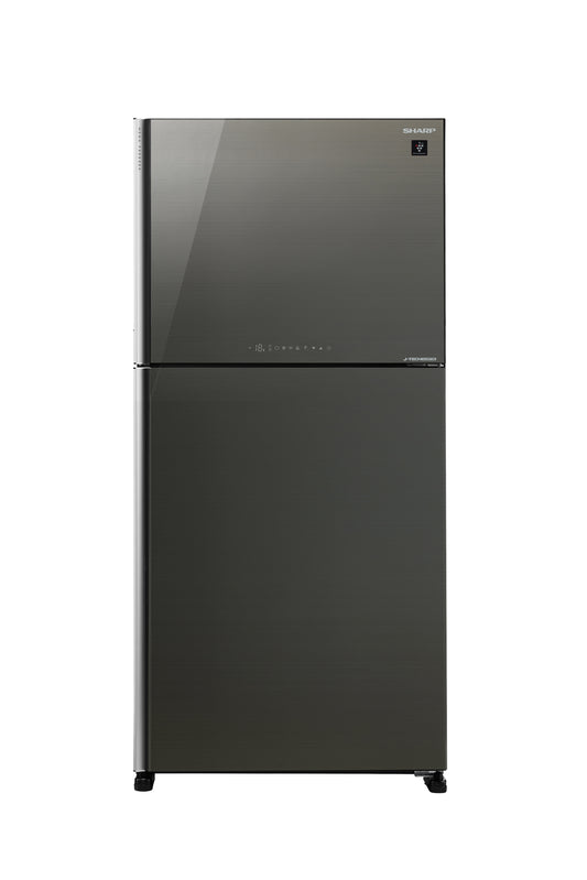 SHARP Refrigerator 594 Liter Dark Silver Glass Door A++ - (SJ-GT760G-DS1)