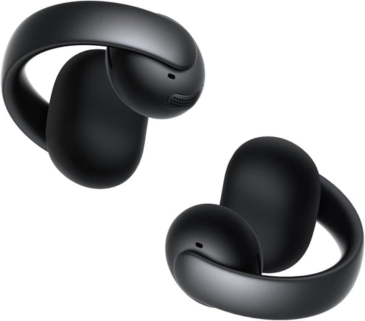 Soundcore AeroClip by Anker, Open-Ear Earbuds, Clip-On Headphones, Adaptive Comfort, Clear Calls with 4 Mics and AI, Stable Fit, 12mm Drivers for Powerful Bass, Hi-Res, Open-Ring Design