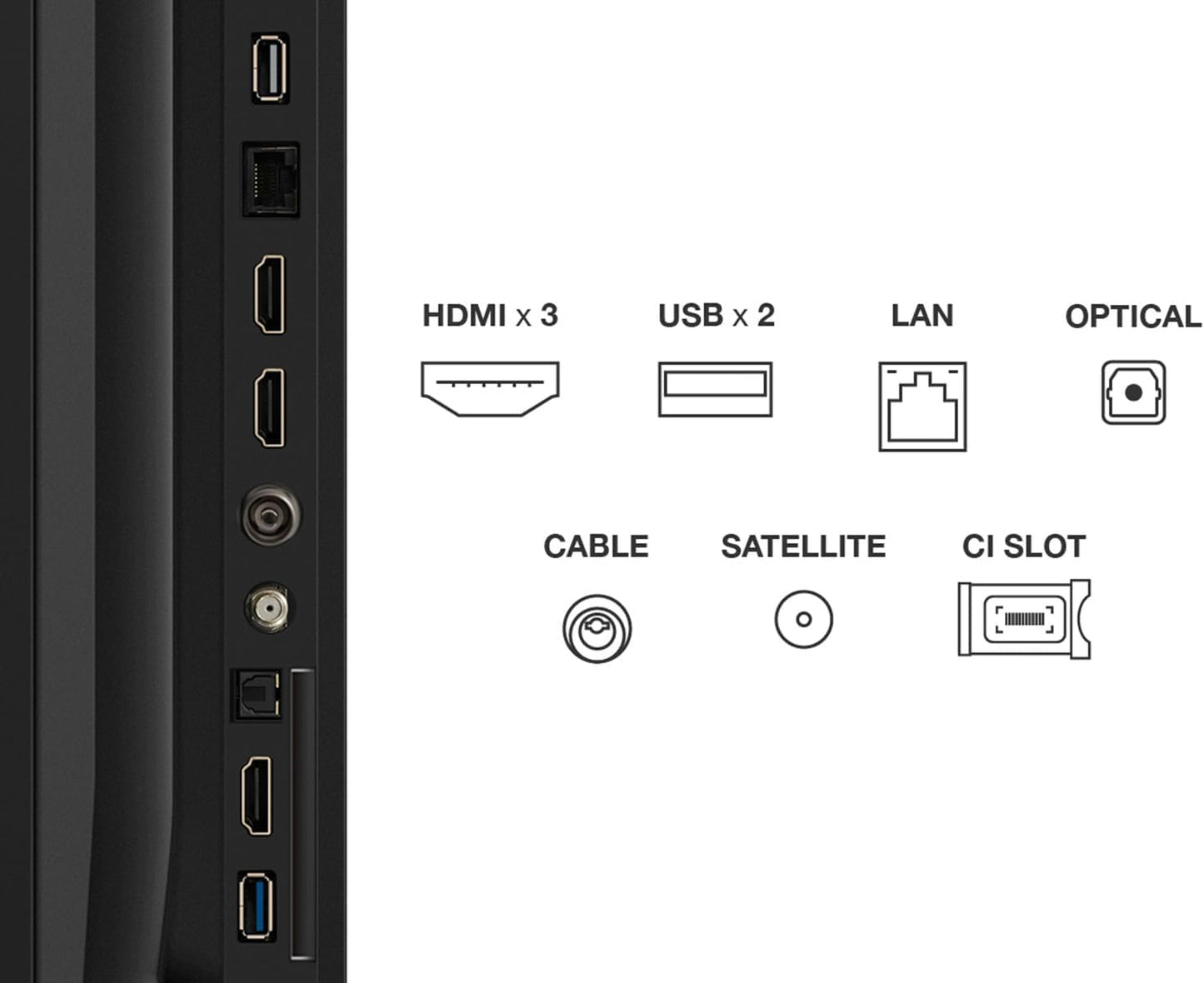 TCL 75V6C-UK 75" 4K Ultra HD, HDR TV, Smart TV Powered by Google TV (Dolby Audio, Voice Control, compatible with Google assistant, Chromecast built-in, 2025 New Model) [Energy Class E]