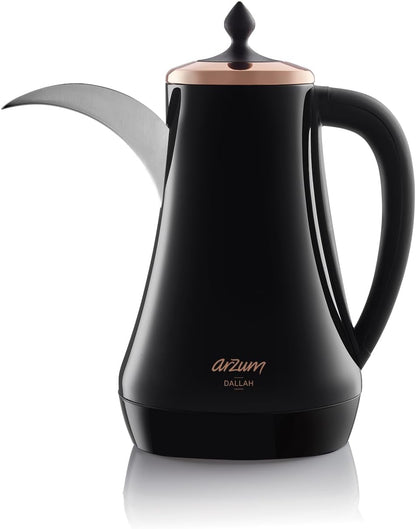 Arzum AR3070 Dallah Arabic Coffee Maker, Plastic, 1300 W, 1.3 liters, Black