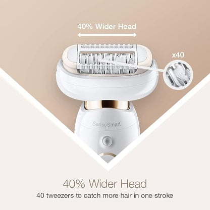 Braun Silk-Epil 9 Flex Epilator for Women, Flexible Head for Easier Hair Removal, Anti-Slip Grip & Pressure Control, Smartlight to remove finest hair, Waterproof, Deep Body Exfoliation Brush