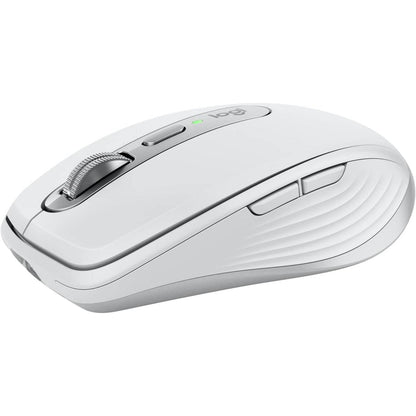 Logitech MX Anywhere 3s Compact Performance Re-chargeable Mouse, Wireless, Fast Scroll, Any Surface, Portable, 4000DPI, Customizable Buttons, USB-C Bluetooth - Pale Grey